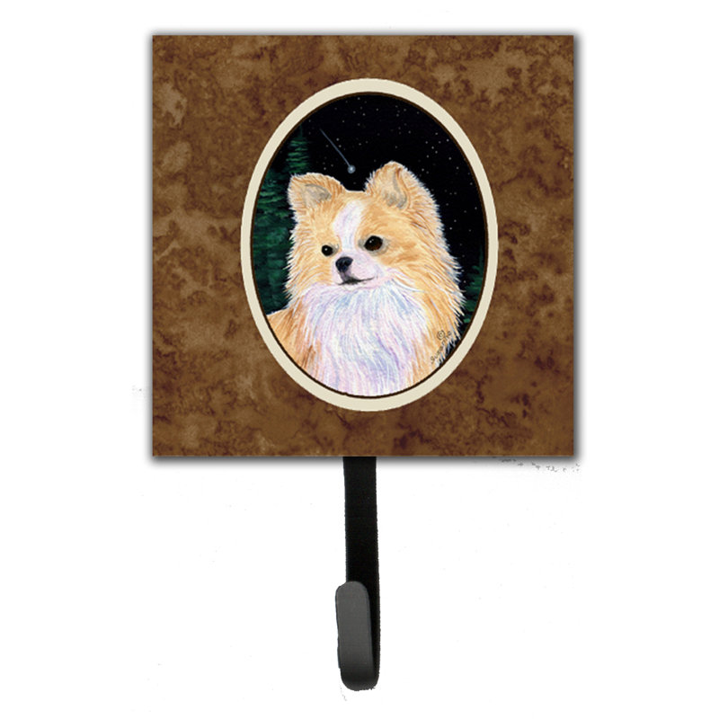 Porte-laisse chihuahua starry night et crochet mural