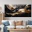 Marbre captivant doré et noir II - art abstrait sur toile marbrée-201721214-259371799-220930412