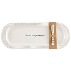 Mud Pie S'mores Serving Tray and Tongs, Set of 2