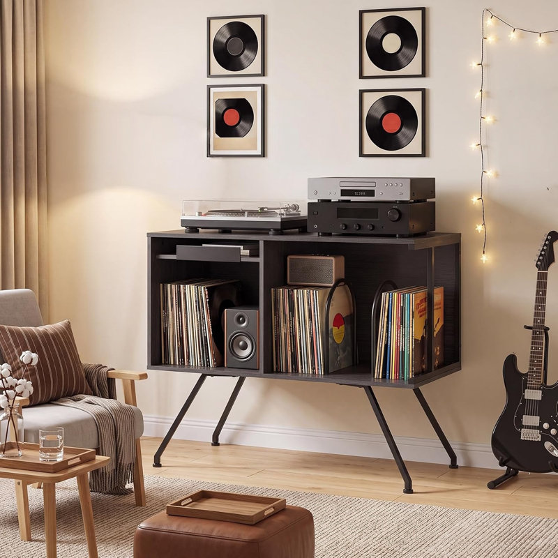 67.8 cm H Multimedia Storage, Black