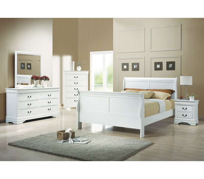Joevany 5-piece Queen Bedroom Set Cappuccino, Brown, Queen