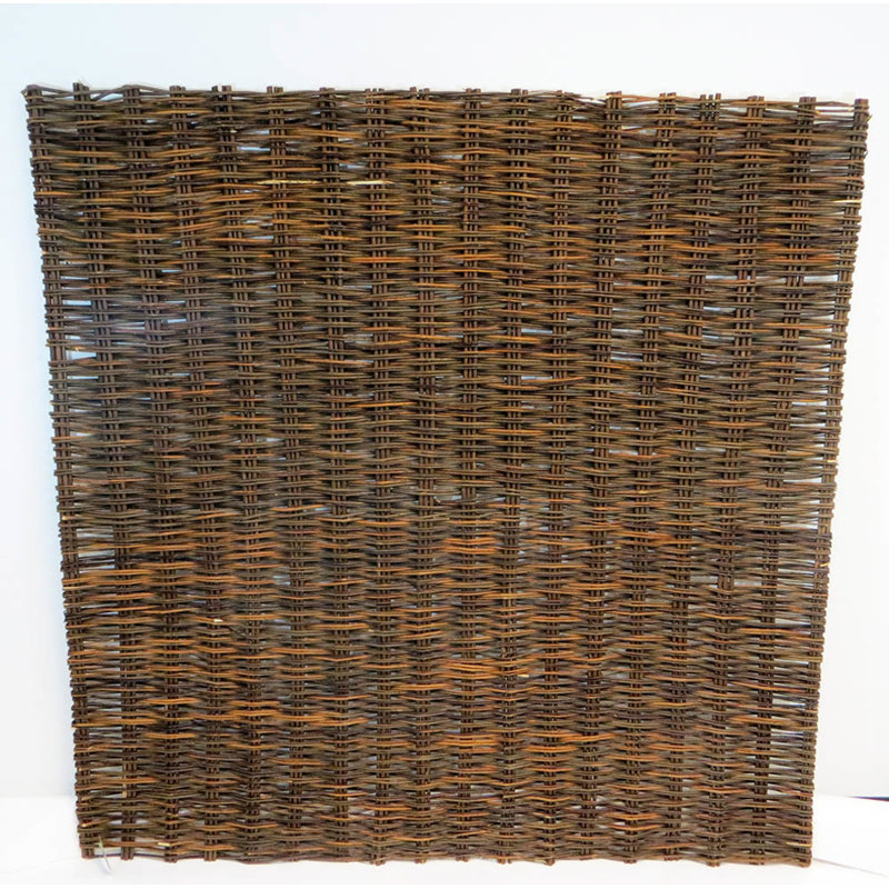 6 ft. Brown Willow Woven Garden Fence Panel