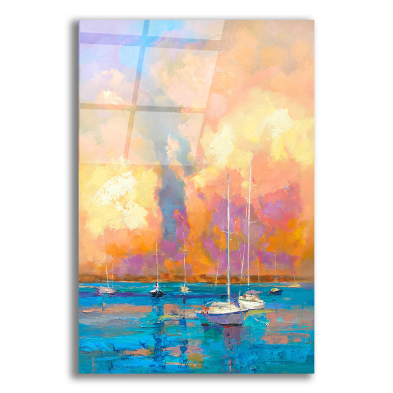 «Evening on the Bay» par Kasia Bruniany - impression sans cadre, H 24 po x l 16 po x P 0,2 po