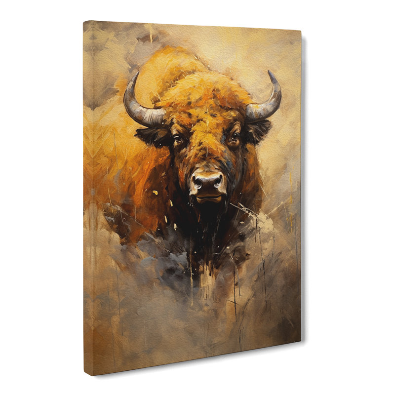 Bison Contemporary No.2 - Print, 76cm H x 50cm W x 3cm D