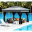 Pavillon de jardin pliable facile à installer, abri de jardin escamotable avec filet à fermeture éclair, sac de transport