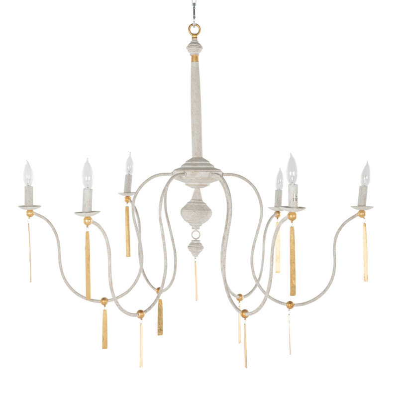 Tracy 6 - Light Candle Style Chandelier