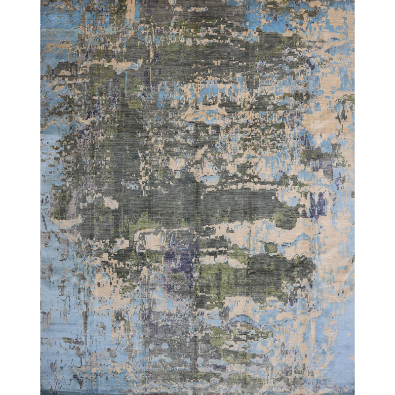 Tapis multicolore de haute qualité noué à la main