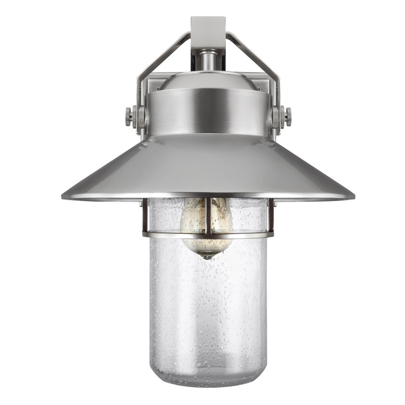 Grande lanterne Boynton , Acier brossé peint, H 15,5 po x l 12,5 po x P 14,25 po
