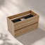Meuble-lavabo en chêne brut + chêne brut 36 po avec double tiroir doux, meuble-lavabo flottant mural pour salle de bain moderne, KD