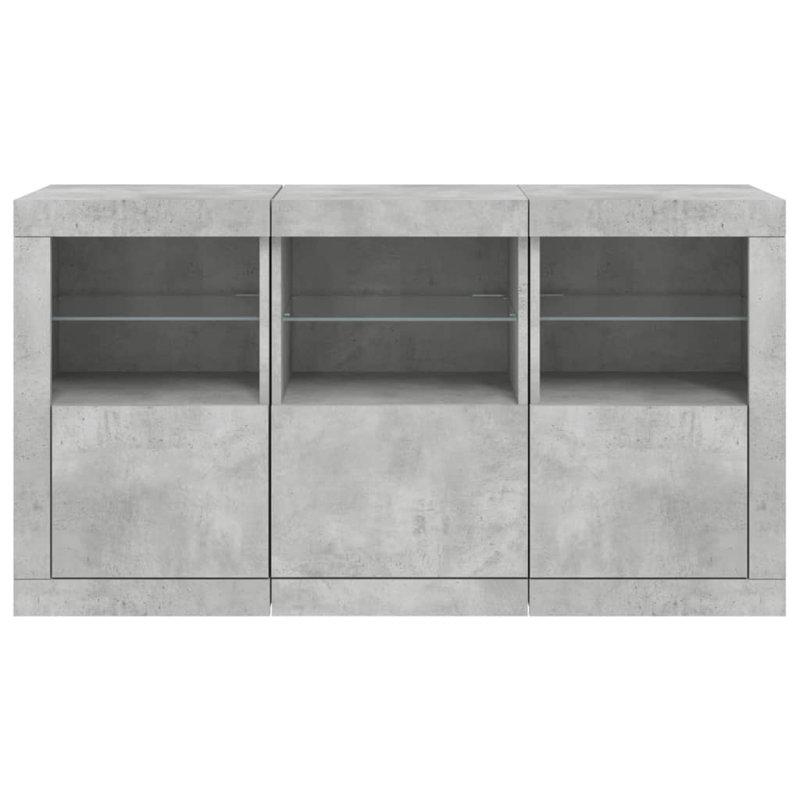Azarriah 123cm Sideboard, Concrete Grey