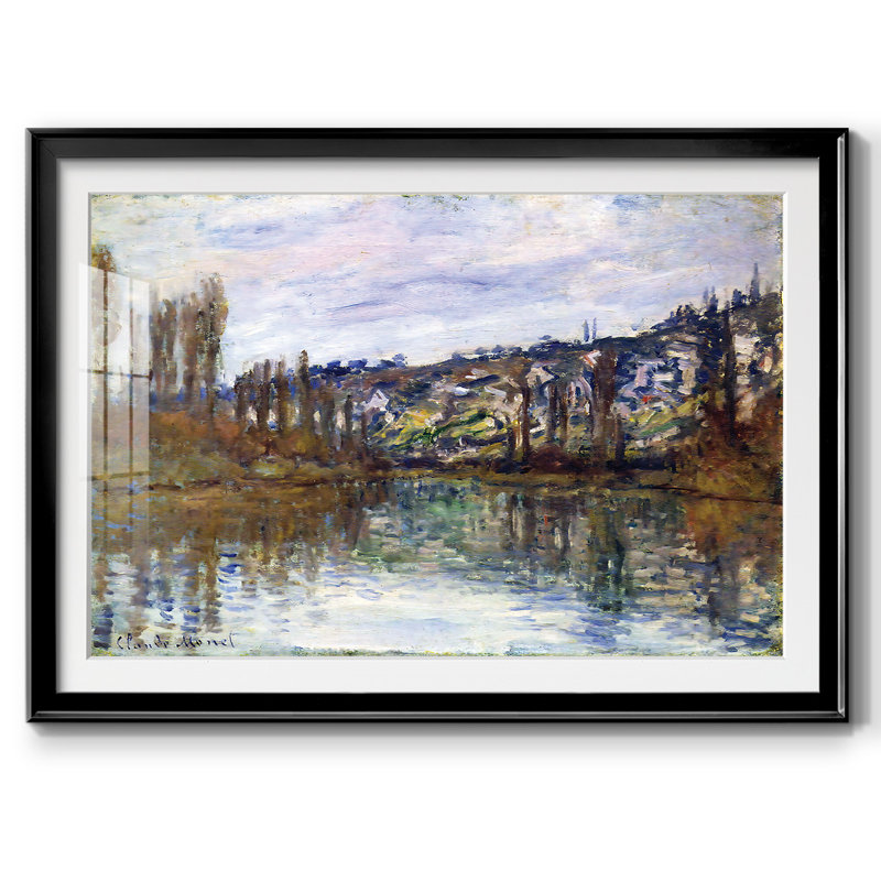 La seine près de Vetheuil, 1879, H 30 po x l 44 po x P 1,5 po, Noir