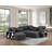 Sofa Sectional With/ Storage Chaise With Pull Out Sofabed-1410084947