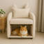 Fauteuil Bunny-Ear avec tissu résistant aux rayures-118091501