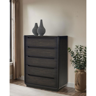 Commode contemporaine noire l 40,65 "