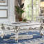 Table basse rectangulaire avec perle antique décorative - ajoute de l'élégance à la maison