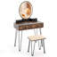 Ensemble coiffeuse et tabouret Einfrid