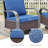 Bobra Patio Wicker Rattan Outdoor Swivel and Rocking Chairs With Cushions (Set Of 4)-1343435799