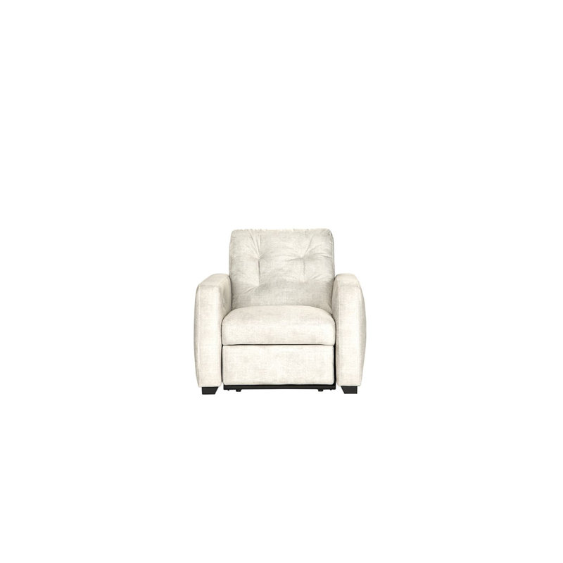 Fauteuil inclinable encastré mural, Ivoire souple