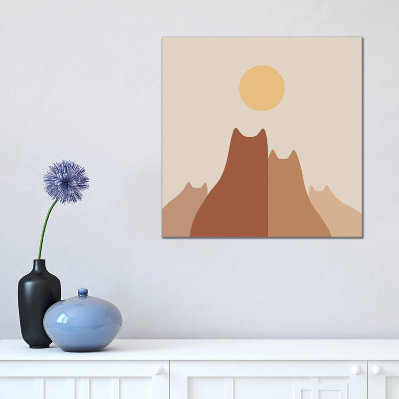 Cat Landscape XXXIII-B by Lim Heng Swee - Wrapped Canvas Print, 45.72cm H x 45.72cm W x 1.905cm D
