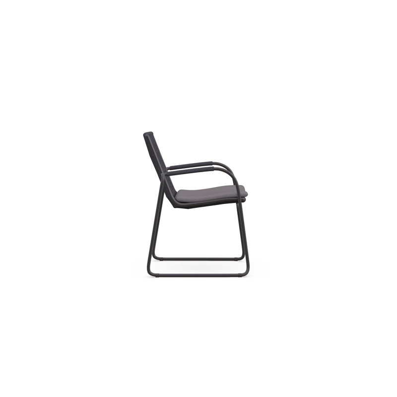 Cebu Stackable Dining Chair + Graphite Cushion