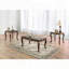 Table basse traditionnelle avec détails sculptés et reflets dorés - Finition tabac riche-1081126236-1081126239
