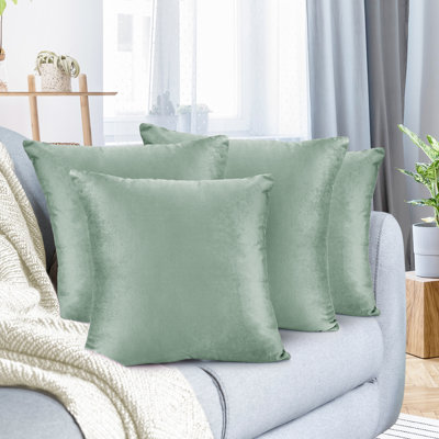 Housse de coussin en velours 