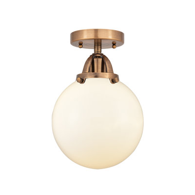 Alphonsa Glass Semi Flush Mount