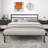 Queen Slat Headboard Design Bed-92686556