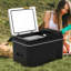 30L Camping Fridge Freezer with Lighting, Car Compressor Refrigerator -20℃ for Driving Picnic  