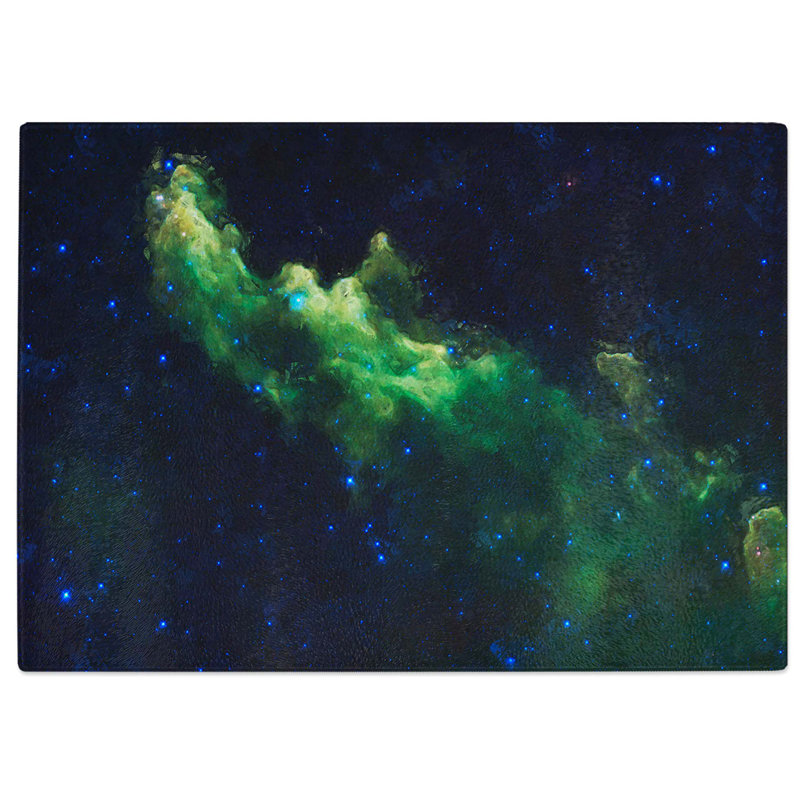 Tempered Glass Universe in Abstract Vol.2 Chopping Board, 39 cm W x 28.5 cm L