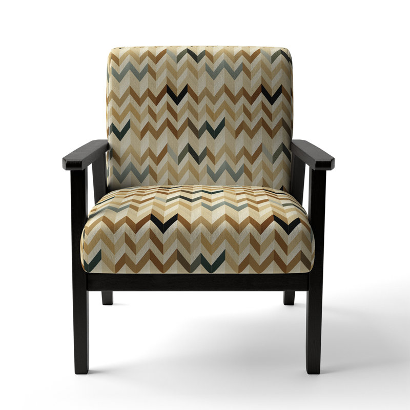 Cantina Upholstered Armchair, Beige, Black Square Arms