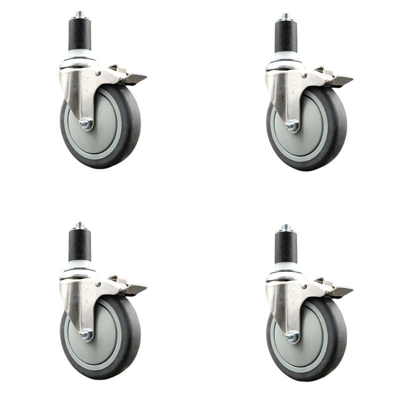 Swivel Stem Caster, 5" H x 5" W