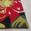 Tapis crocheté à la main à motif floral bleu / jaune / gris Doyle-22211947
