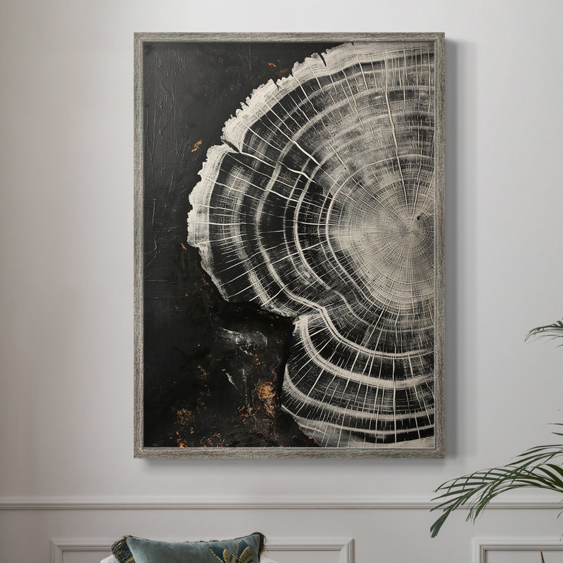 ABSTRACT Series CXC III, reproduction encadrée - bois massif, H 11 po x l 9 po