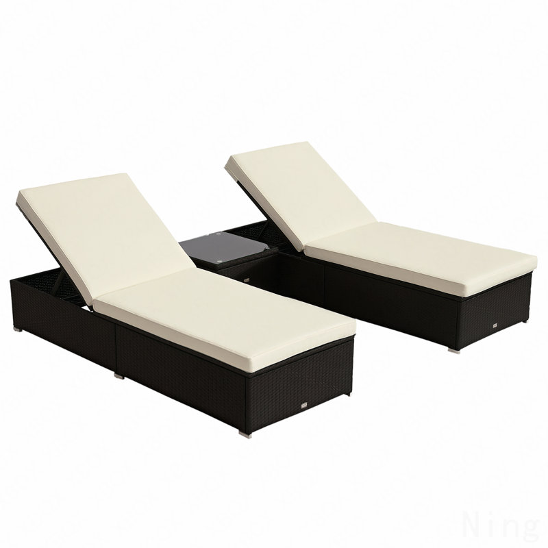 3-Piece Pool Furniture Set, Outdoor Patio