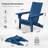 Wolak Folding Adirondack Chair with Cup Holder-265647086