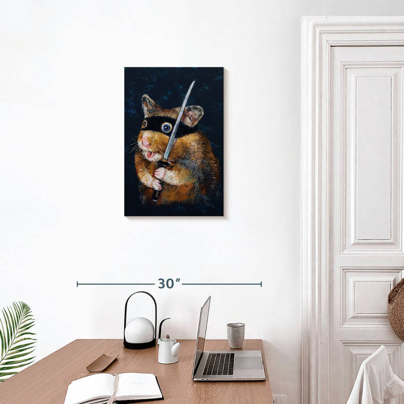 Brampt Ninja Hamster, 24" H x 16" W