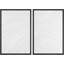 «3D Texture Illusion Minimalist White Elegant Abstract Modern Art», impression sur toile encadrée 2 pièces-99015667-99015668