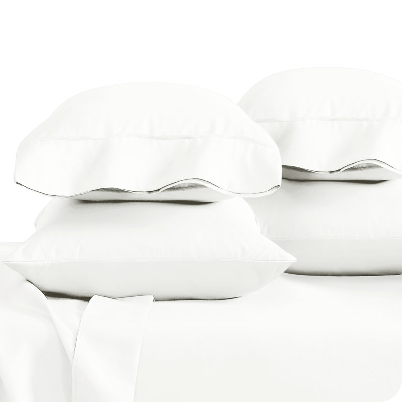 Ultra-Soft Microfiber Pillowcase, Cream, 4 King Pillowcases