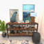 Canapé, meuble télé 3 tablettes avec tablette pour Hallyway, vestibule, salon