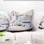 Corde blanche d'amarrage nautique - Coussin imprimé paysage-29595804-29595808