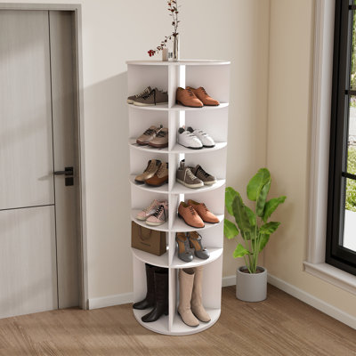 7-tier 24 Pair 360° Rotating Shoe Rack
