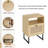 Bohemian Farmhouse Rattan Nightstand-775063791