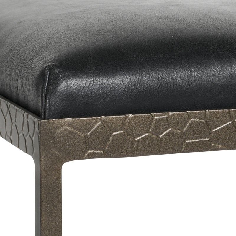 Bose Leather Counter Stool, Onyx Black