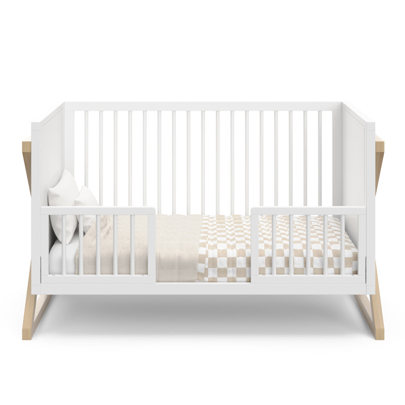 Equinox 3-in-1 Convertible Crib, White/Driftwood