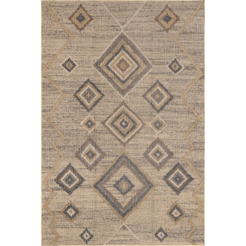 Jonie SuperiorWash Bohemian Easy-Jute Machine Washable Area Rug, Rectangle 4' x 6'