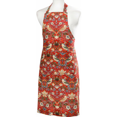 No Holiday Floral Cotton Blend Cotton Bib Apron