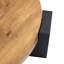 Table basse détachable à double couche avec plateau en verre transparent et pieds robustes en forme de L brun noir, ajout élégant