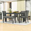 Ensemble de table de salle à manger 6 pièces avec banc et chaises-455315405