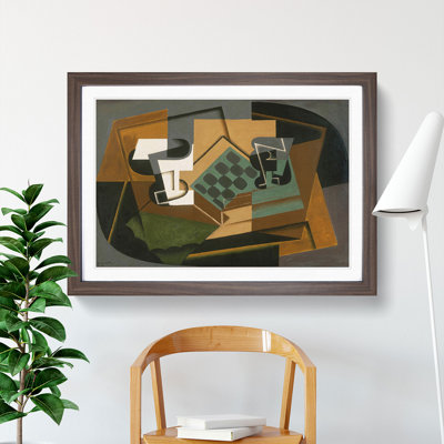 Chessboard and Glass by Juan Gris - Picture Frame Graphic Art